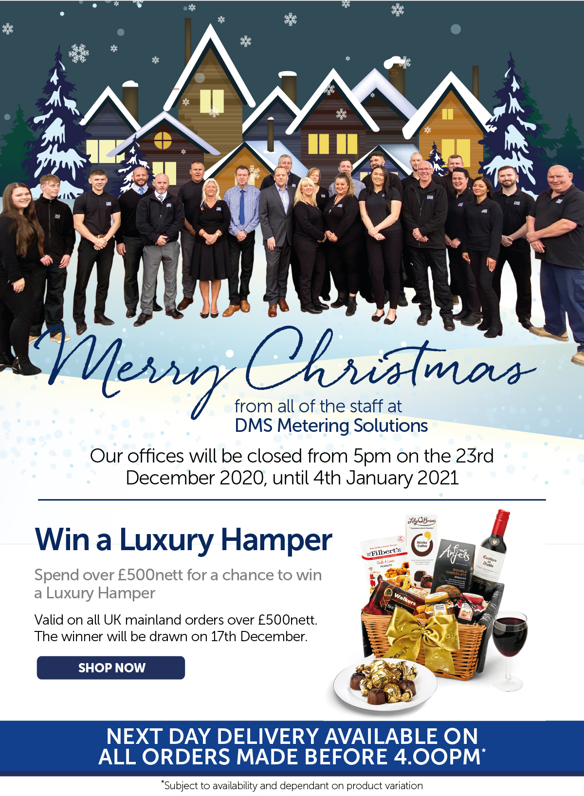 DMS Metering Christmas Hours